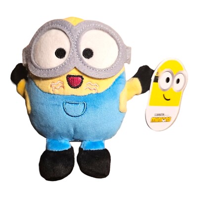 Schmidt Spiele Plush Minions,Bob,Naughty,Film Character,Minion,Stuffed,5 1/2in