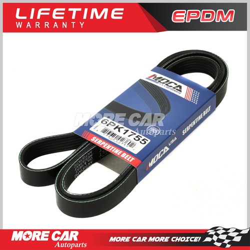 Serpentine Belt 6PK1755 Fits for Chevrolet GMC Canyon Honda