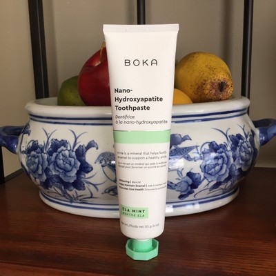 Boka Ela Mint Natural Toothpaste - Nano-Hydroxyapatite for Remineralizing New
