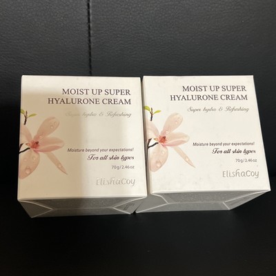 NEW 2PK Elisha Coy Moist Up Super Hyalurone Cream, Super Hydro & Refreshing