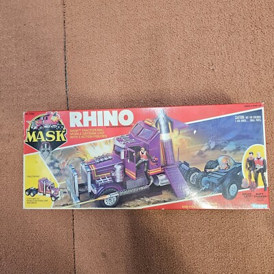 Rhino Original Kenner M.A.S.K. MASK, Original Box, Figures, Directions As Is