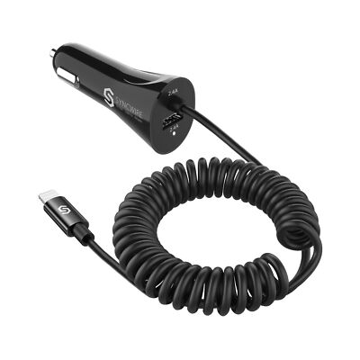 Syncwire iPhone Car Charger - Upgrade [Apple MFI Certified] 4.8A/24W Car Char...