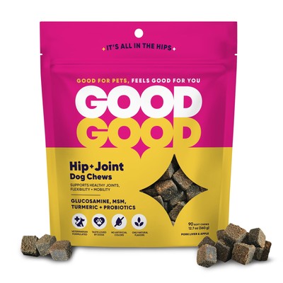 GoodGood Dog Supplement To Support Healthy Dogs Hip+Joint 90Natural Flavor Chews