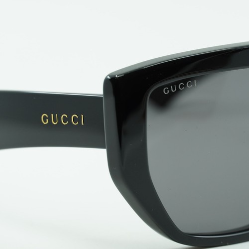 Pre-owned Gucci Gg0997s 002 Black/grey 99-1-145 Sunglasses In Gray