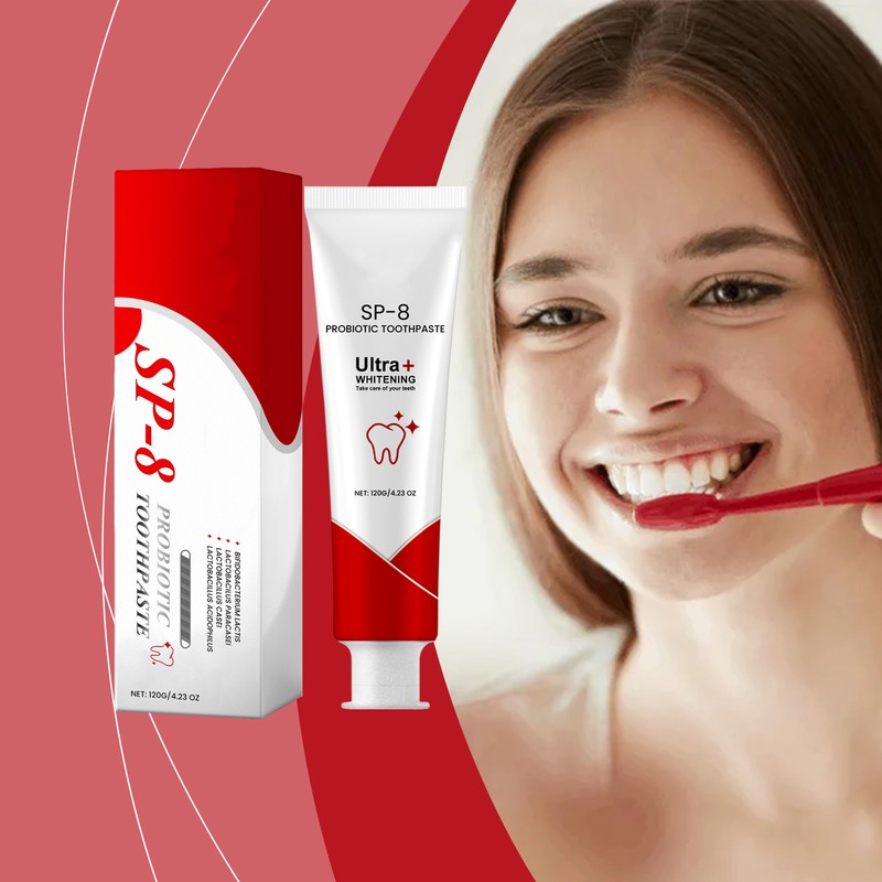 Sp 8 Pasta Dental, Sp-8 Ultra Whitening, Sp8 Probiotic Toothpaste