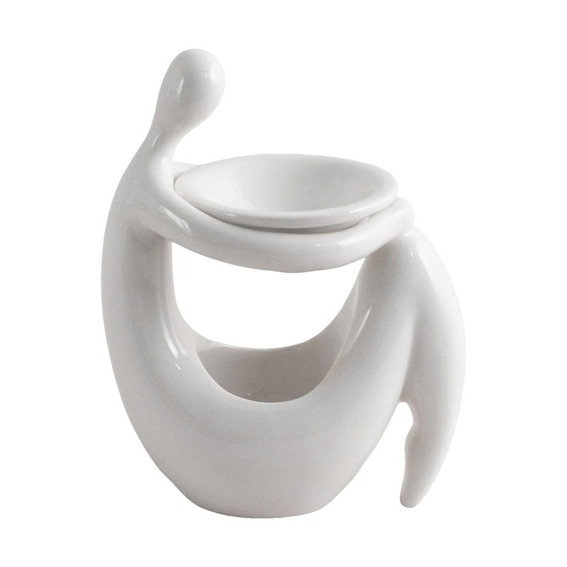 Warmer Aroma Burner Candle Tealight Holder Human Body Shape Cerami