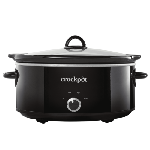 7 Quart Oval Manual Slow Cooker - Black