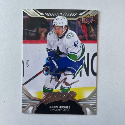 2022 Upper Deck MVP #208 Quinn Hugues Silver Script