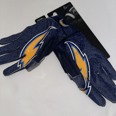New Men s Nike NFL Chargers Football Gloves Superbad Promo Gloves Sz Medium