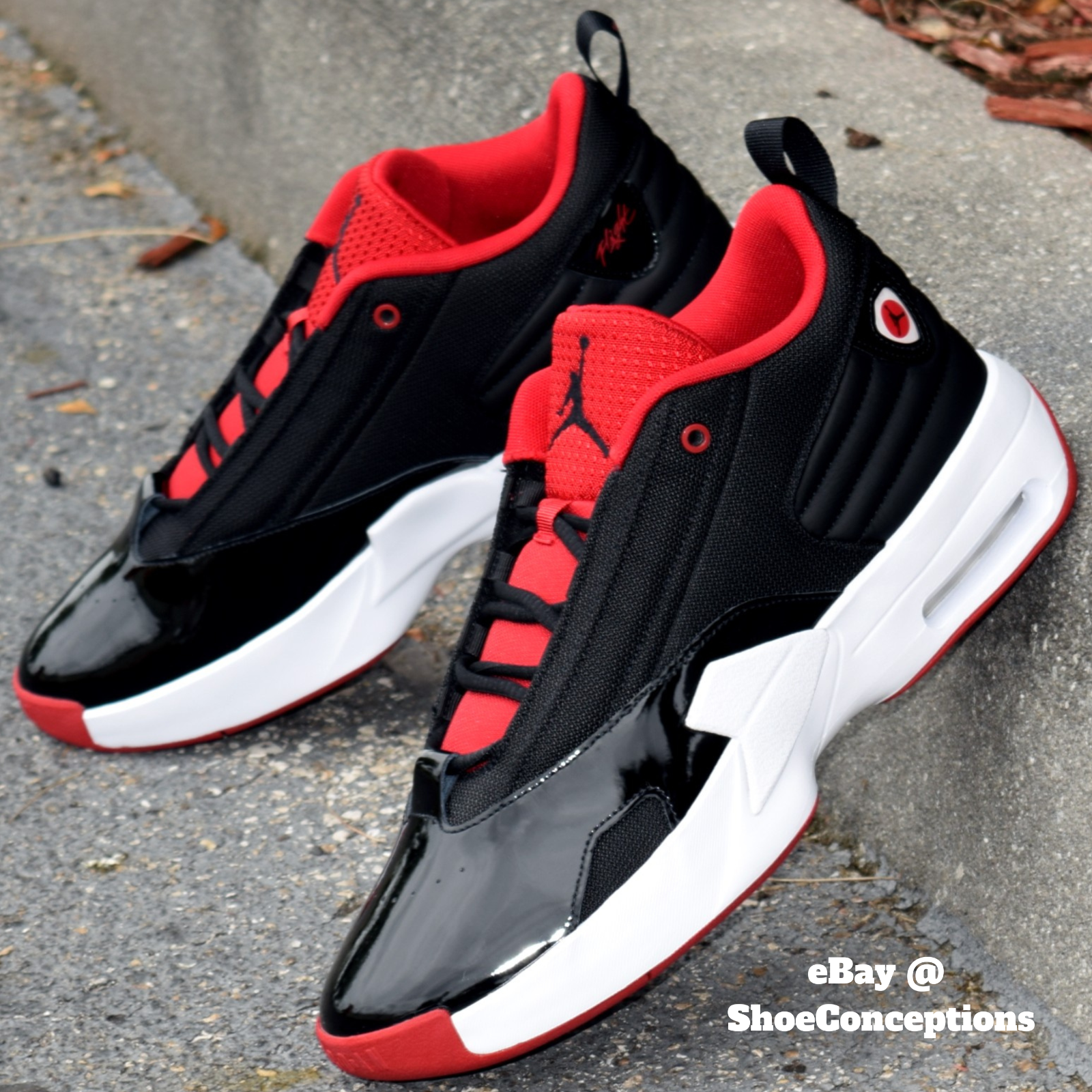 Nike Air Jordan Max Aura 6 Shoes Black Gym Red White FQ8298
