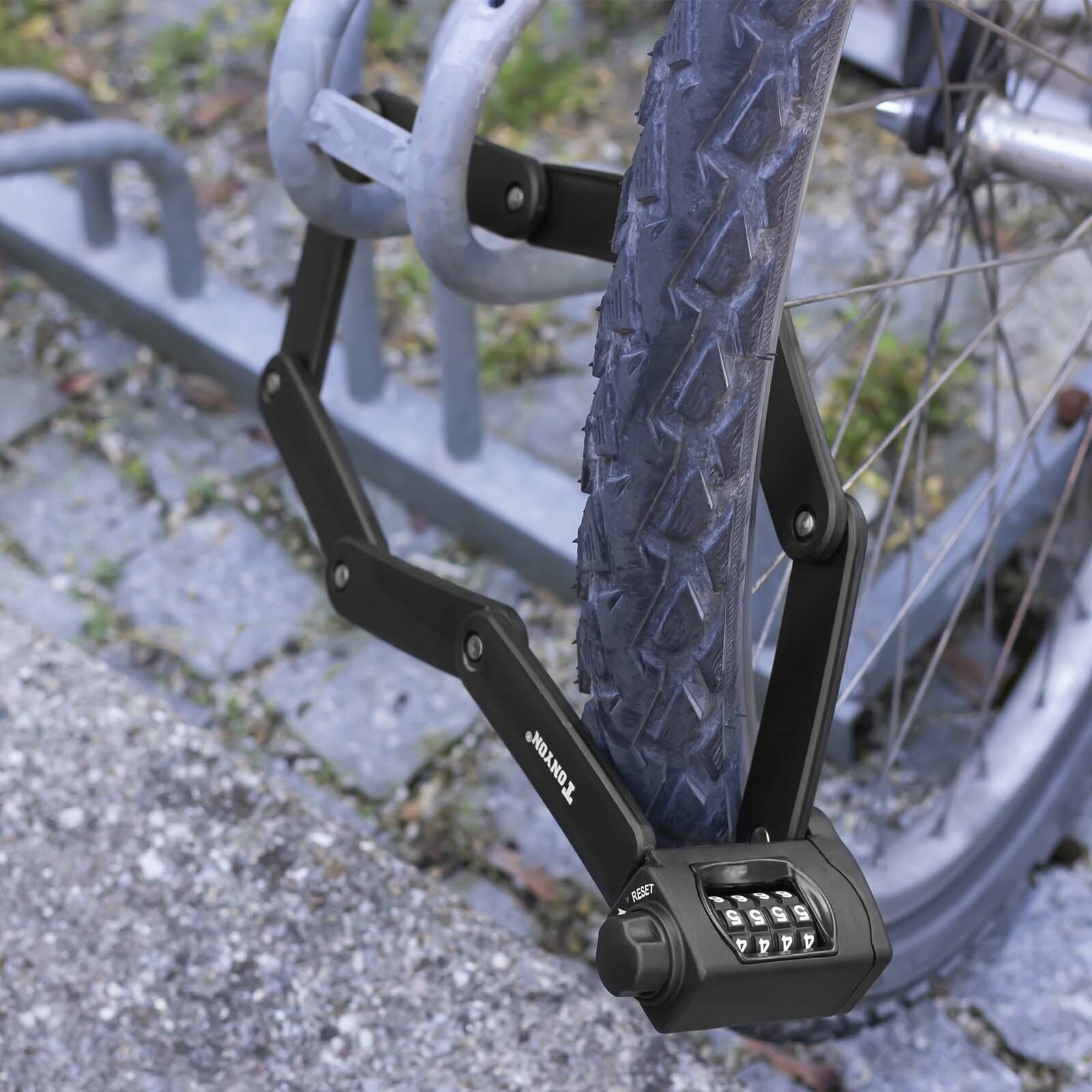 Fahrrad Zahlen Code Sicherung Falt Bügel Schloss Halterung