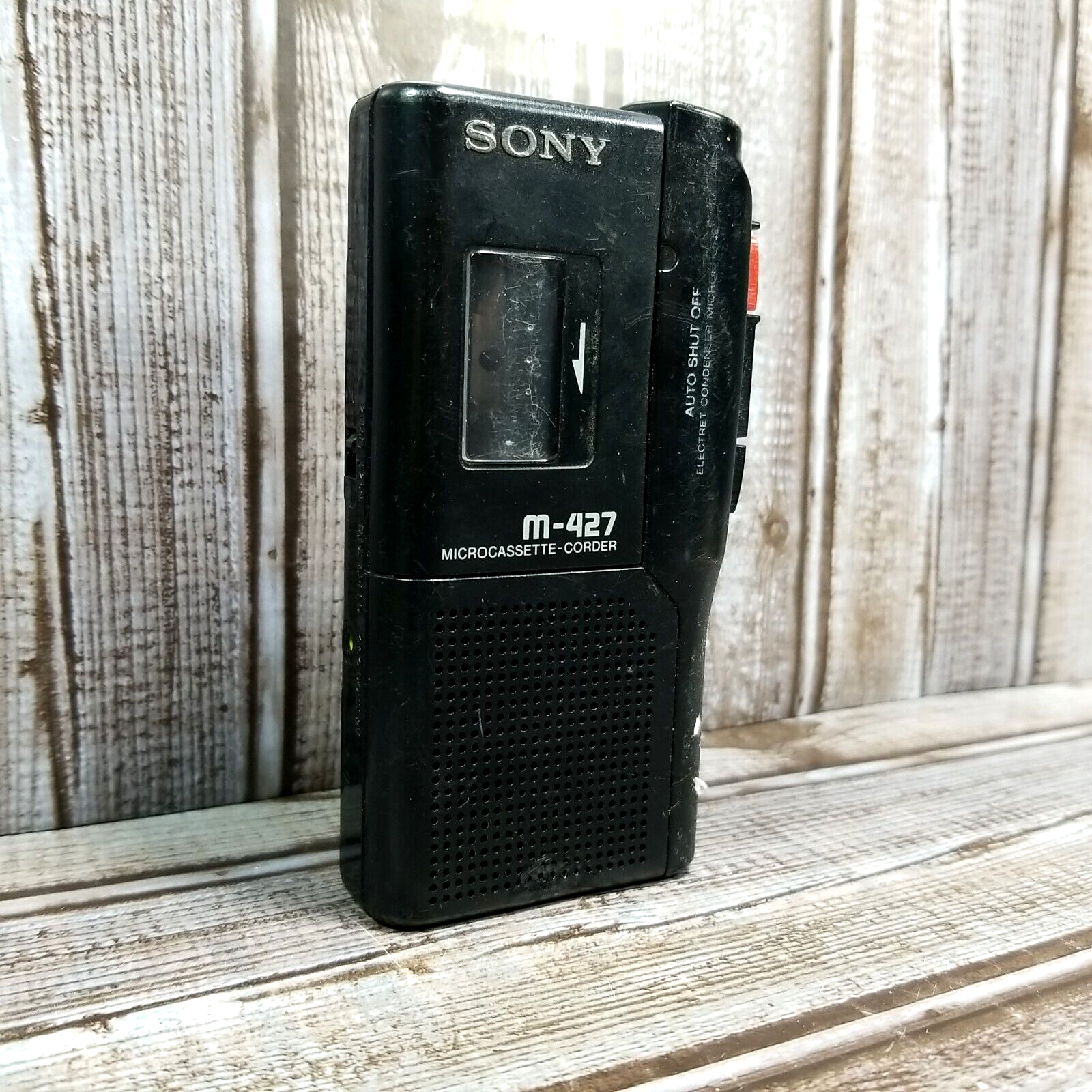 Genuine Sony M-427 Microcassette Tape Voice Recorder for Parts or Repair Only