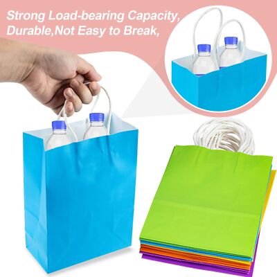 MAQIHAN Gift Bags With Handles - 15PCS Gift Bags Bulk Paper Gift Bag Paper Gi...