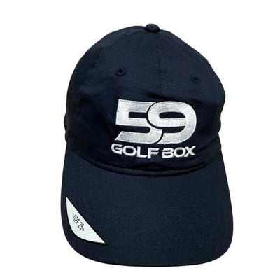 59 Golf Box TaylorMade Baseball Cap Hat Men Golfing Adjustable Strapback Navy OS