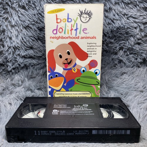 Baby Dolittle Neighborhood Animals VHS 2001 Children's Video