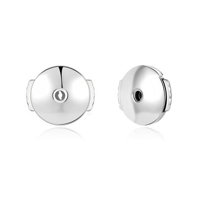 1 Pair Gold Stainless Steel Earring Backs for Studs Flat Earring Backs Accessory