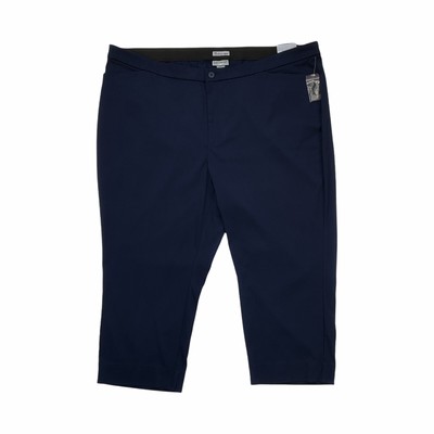 Catherines Women's Dark Blue The Universal Capri Pants Size 30 NWT