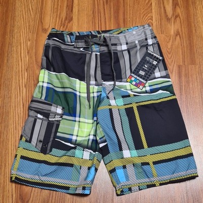 Kids Boys Sz 14 Swim Board Shorts Ocean Current