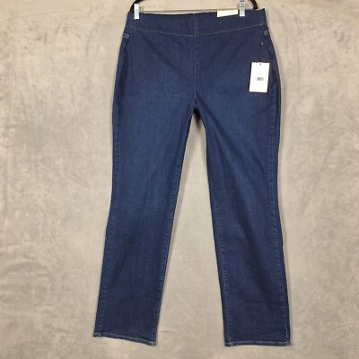 NYDJ pull on womens 14 Bailey Relaxed Straight Jean pants Lift Tuck NWT NEW