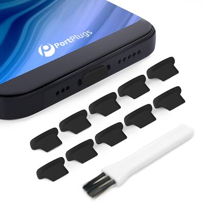 10 Pack Anti Dust Silicone Plugs Charging Port Cover Compatible with iPhone