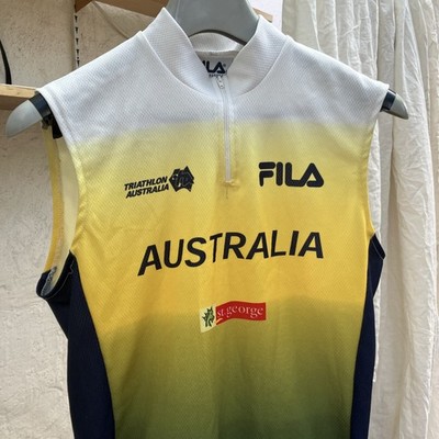 Triathlon Australia Cycling shirt. Medium Sleeveless. Perth World championship. 