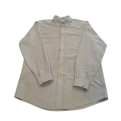 Oceanman シャツ LL Bean Shirt Mens XL Wrinkle Resistant Up Long Sleeve