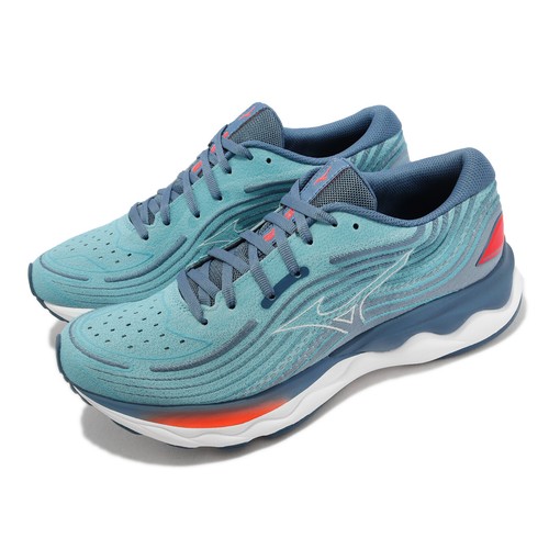 Mizuno Wave Skyrise 4 Синий Серый Белый Мужская спортивная обувь для бега J1GC2309-01