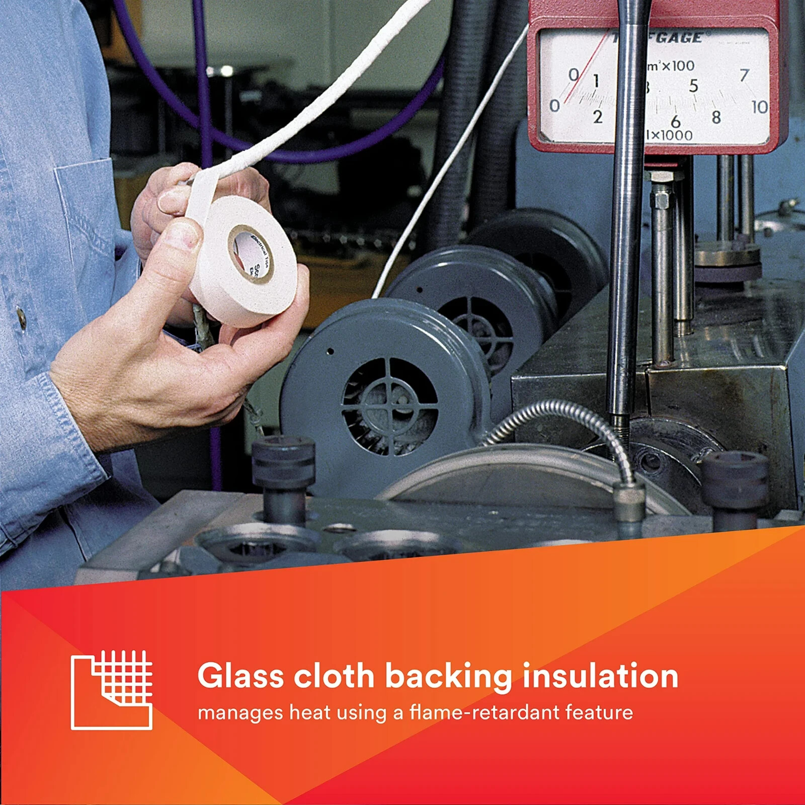 Scotch 1/2 in. W X 66 ft. L White Rubber Glass Cloth Electrical Tape 1 Roll