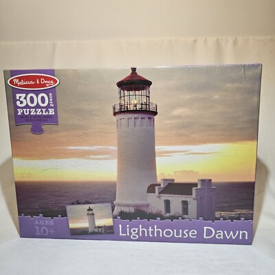 NEW Sealed Melissa & Doug 300 Piece Puzzle (Lighthouse Dawn) 26.50  x 19.25 