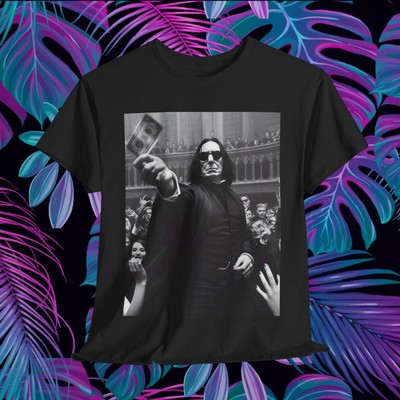 Severus Snape Harry Potter Cash Shirt Funny Alan Rickman Cool Cotton Black