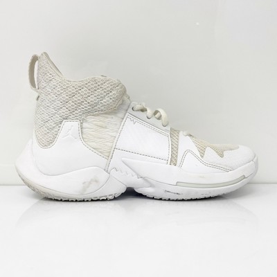 Белые баскетбольные кроссовки Nike Boys Jordan Why Not Zero 2 A06218-101 4,5 года