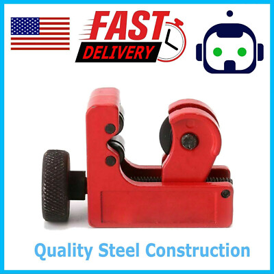 Mini Pipe Tubing Cutter 1/8'' to 5/8'' OD Copper Brass Aluminum Cutting HVAC Plumb