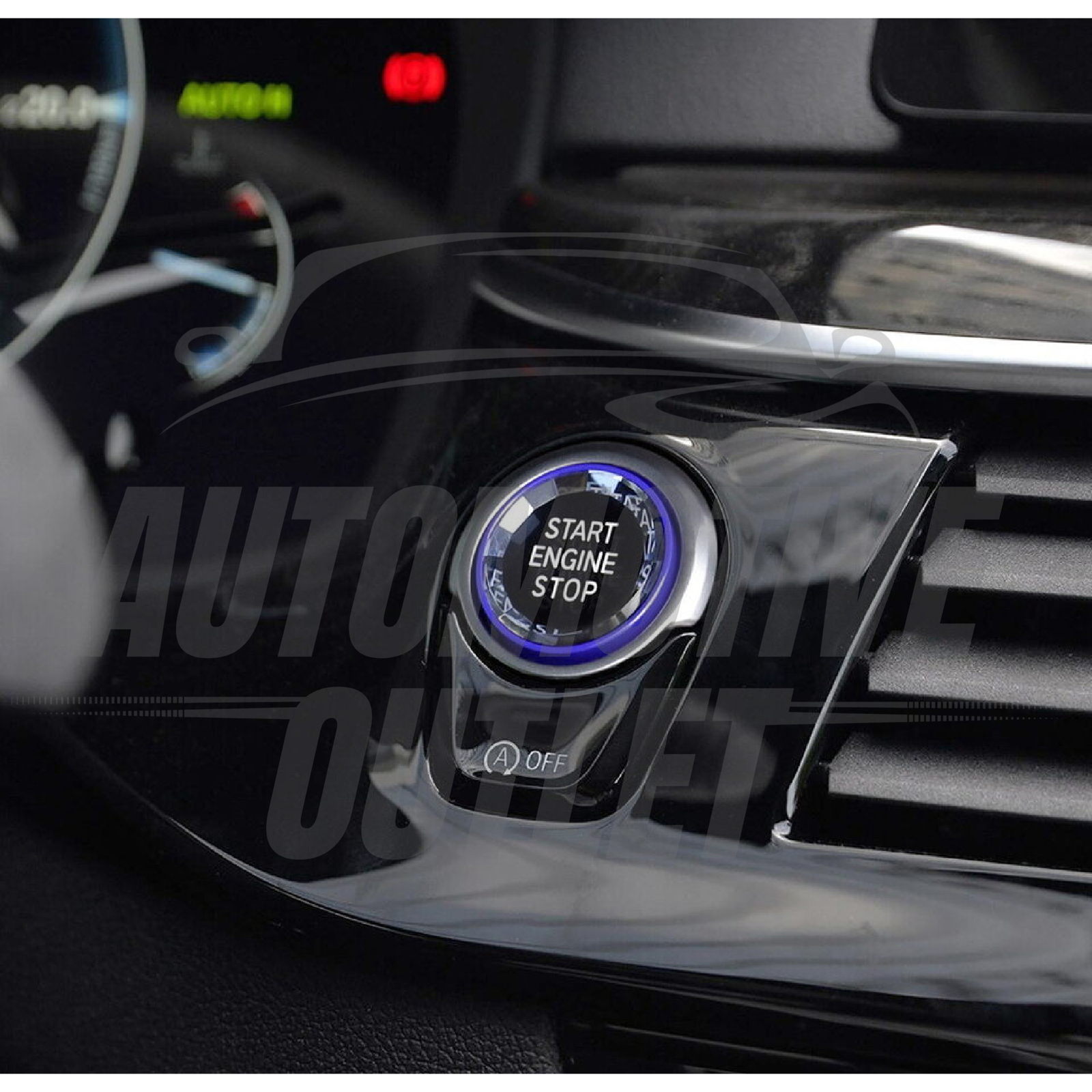 CRYSTAL START STOP BUTTON COVER BLUE WITHOUT OFF FOR BMW 1 3 4 5 6 7 X F SERIES 16