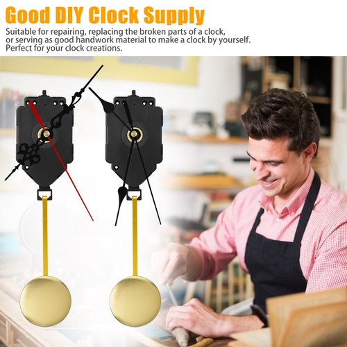 Replacement Quartz Clock Movement Mechanism DIY Repair Kit Tool Parts w/Pendulum