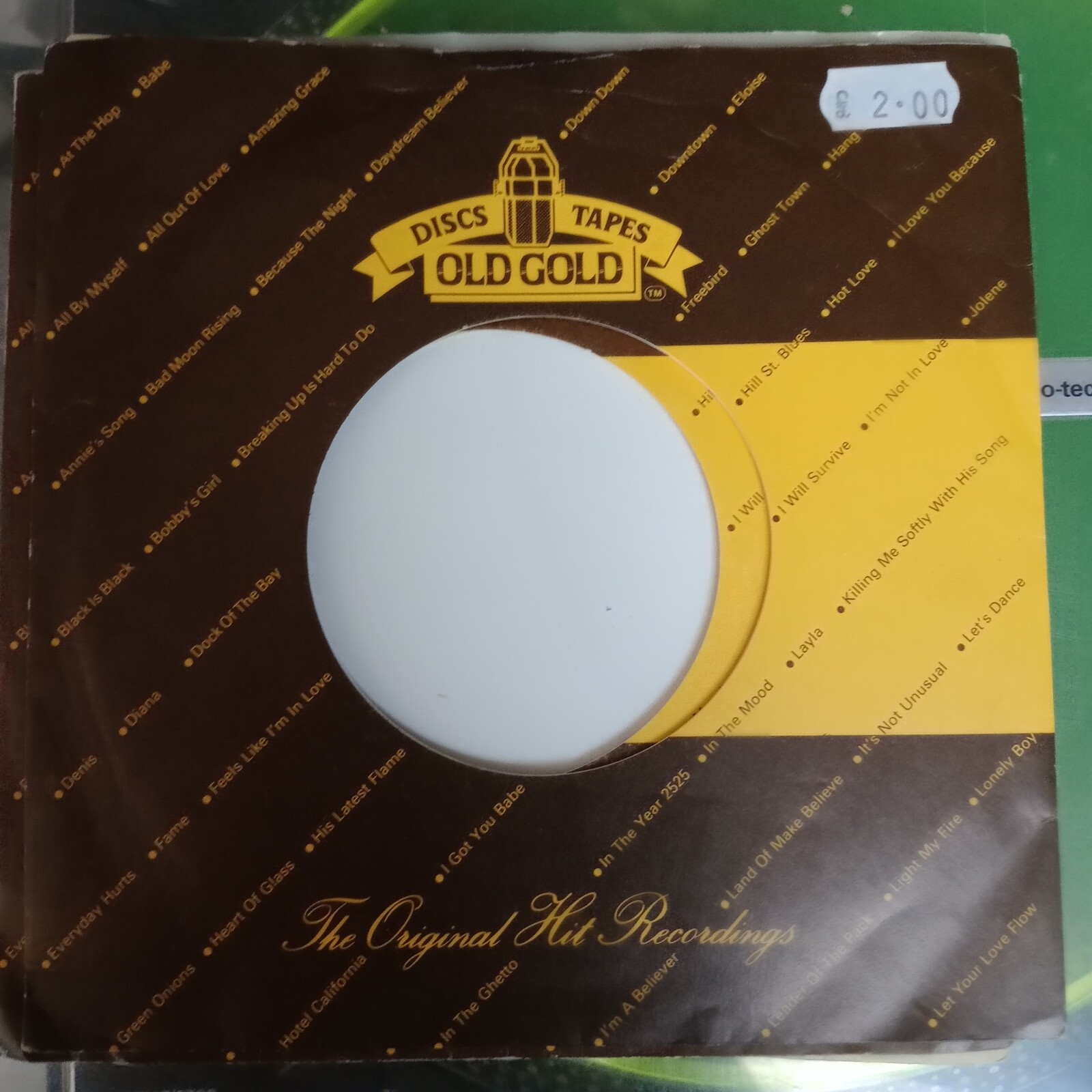 Old Gold Records Original  Company Sleeve 45rpm 7inch Record 7" disc