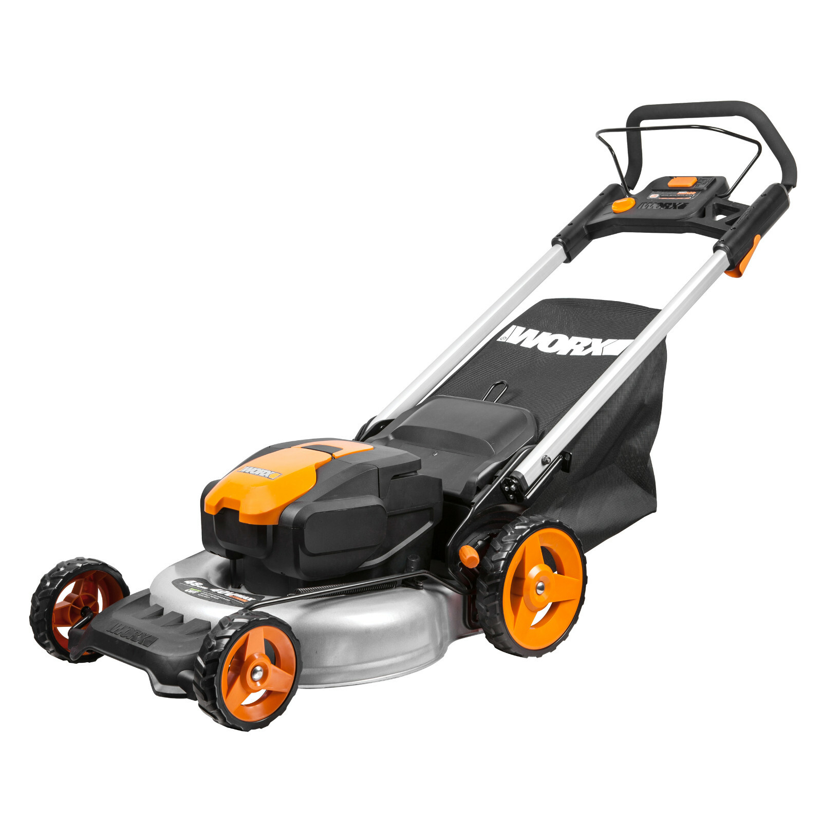 WORX WG772E Akku Rasenmäher 40V Max Mulchmäher Mulchen Akkumäher 2x40V Akku 48cm