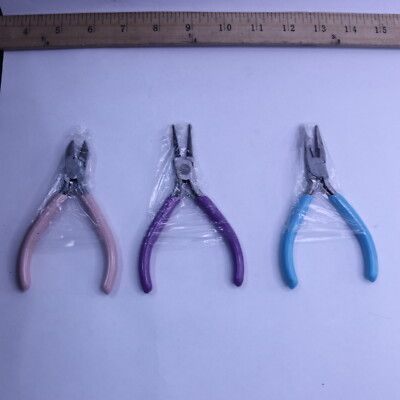 (3-Pk) Handmade Diy Multifunctional Needle-Nose Pliers Set