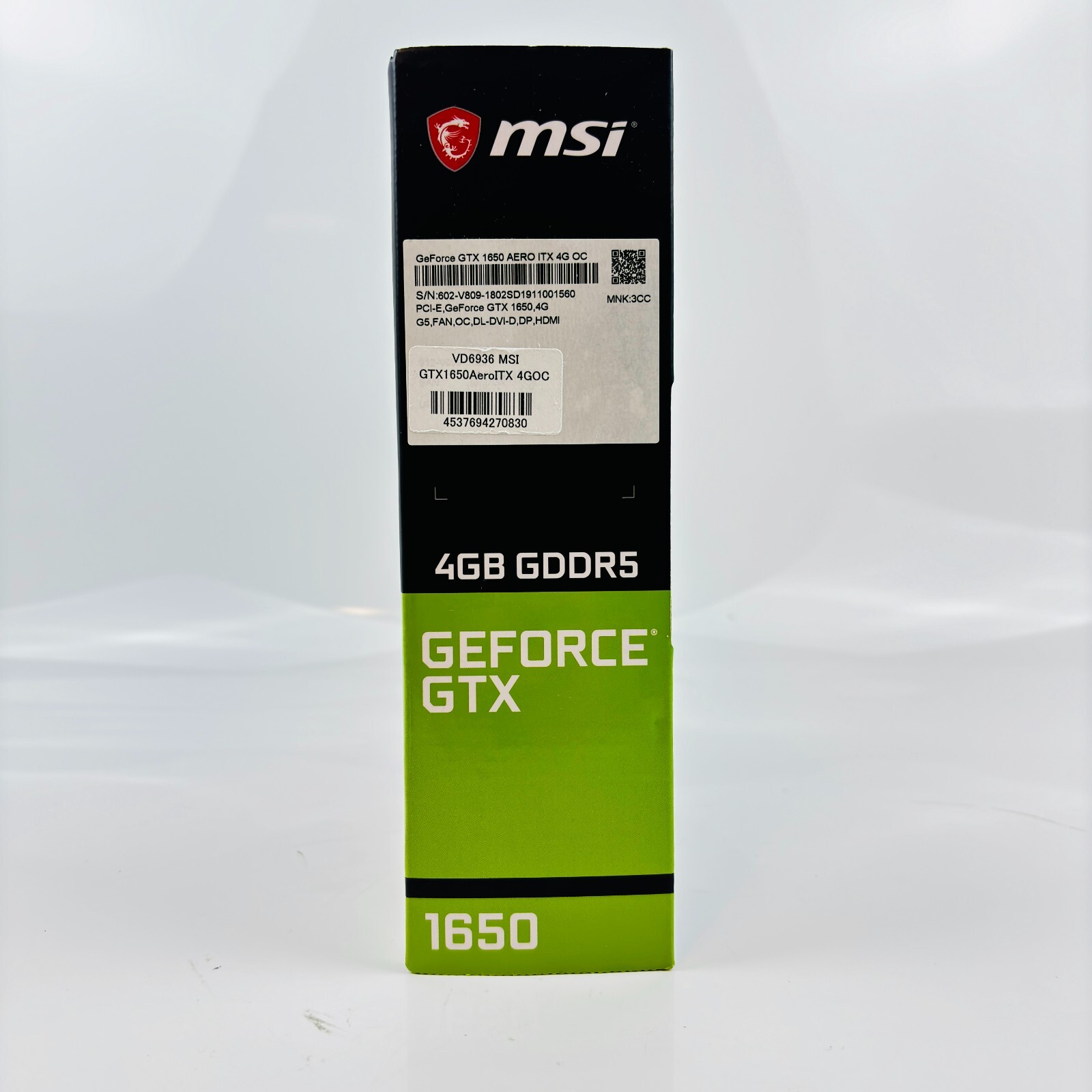 MSI GeForce GTX 1650 AERO ITX 4G OC Graphics Board Teted