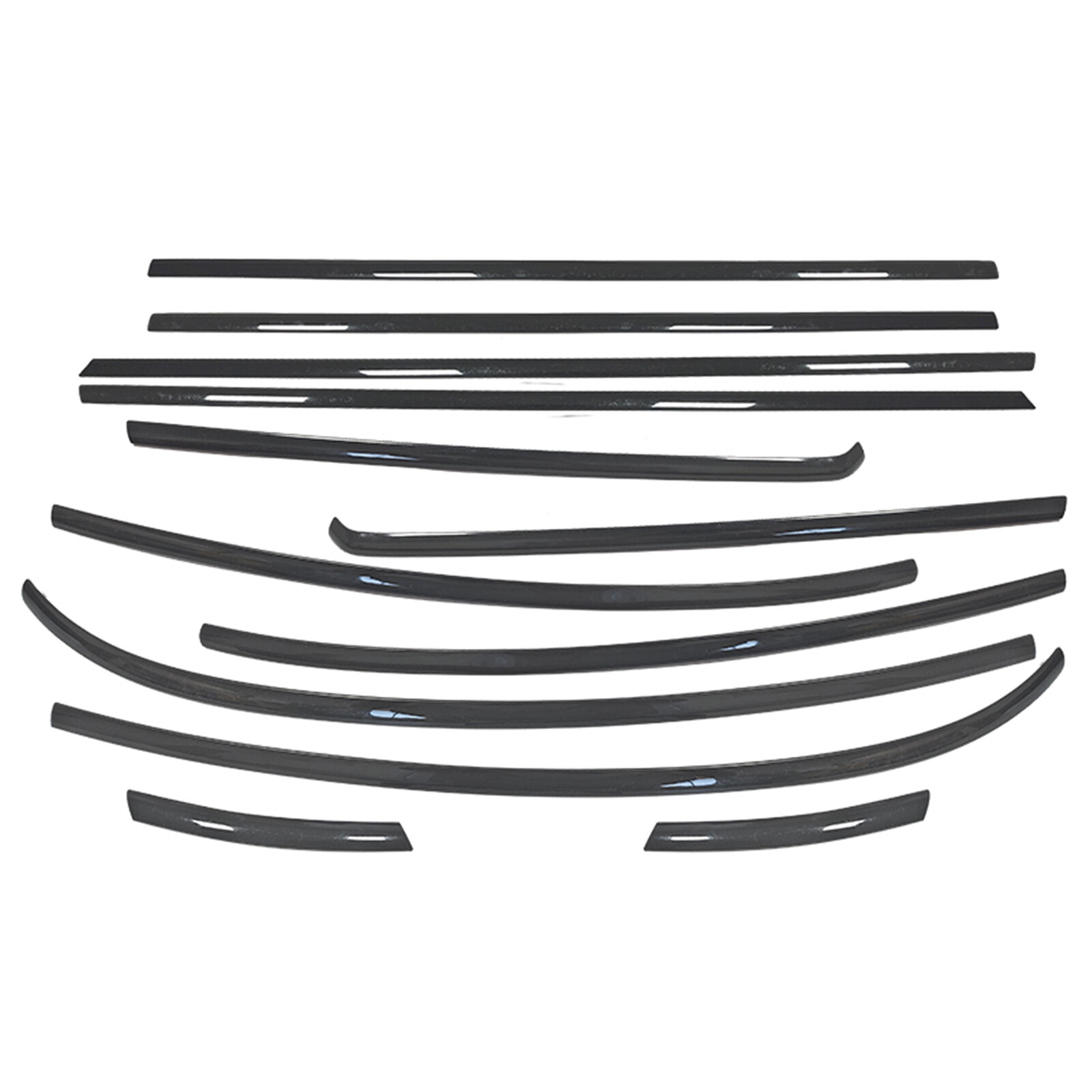 Window Strip Weatherstrip Seal Belt Trim For Mini Cooper F54 4 Door Chrome Black