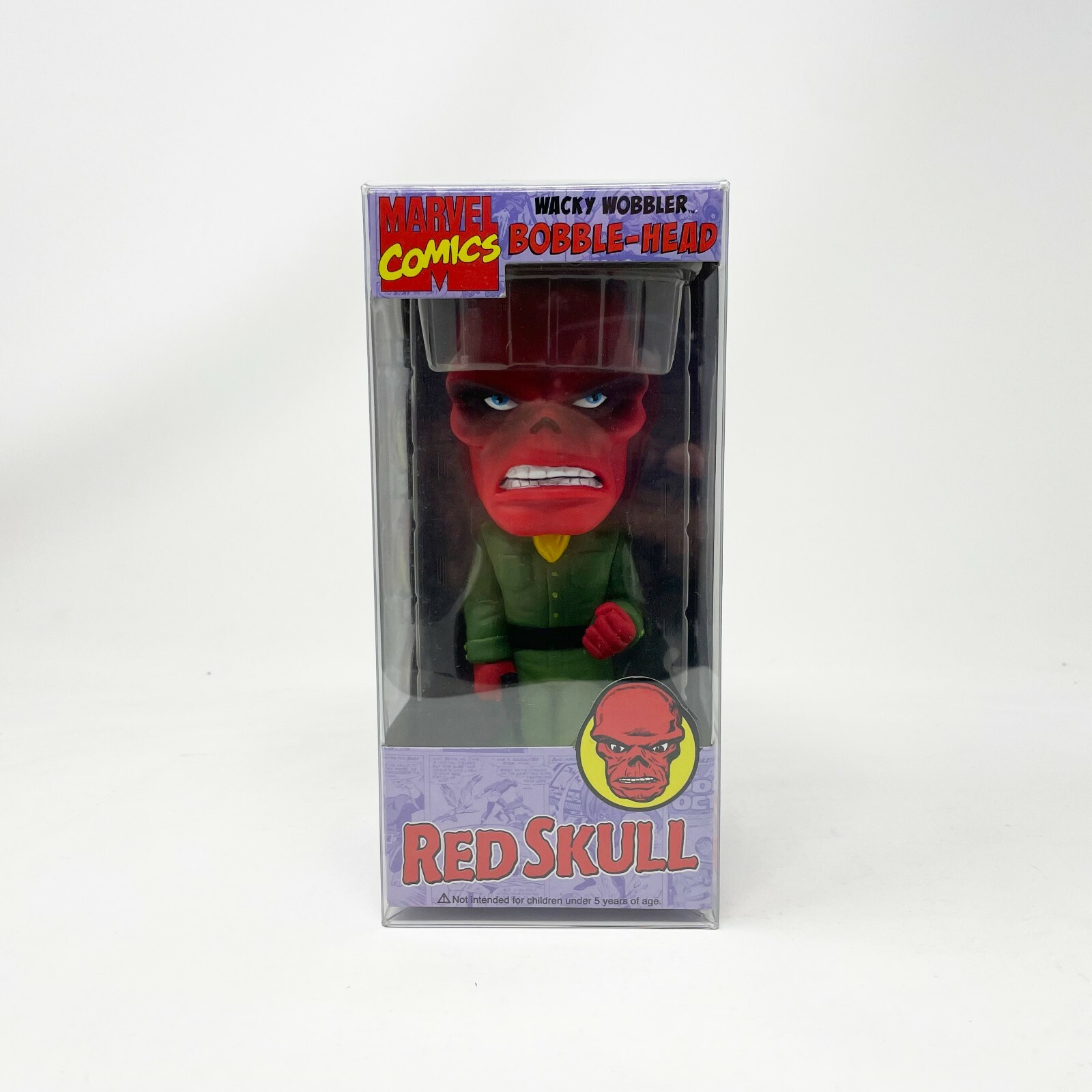 Red Skull Chrome Chase - 2008 Funko Wacky Wobbler - Rare - Captain