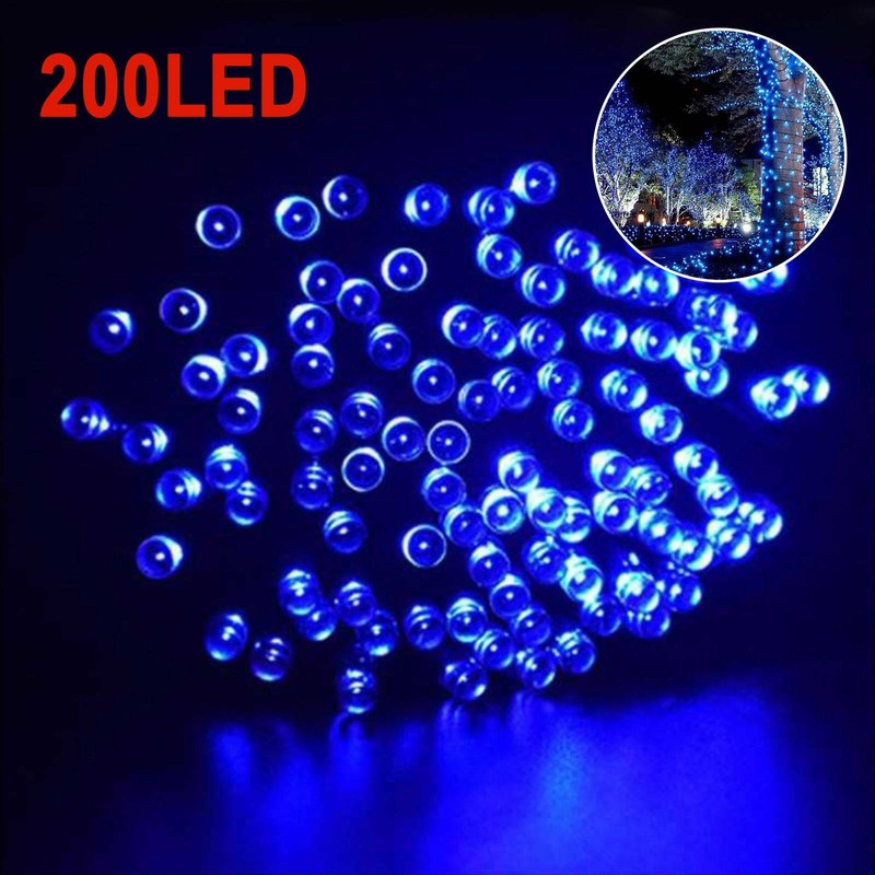200 LED Solar Lichtschlauch Lichterkette Außen Innen IP65 Garten Party 22M