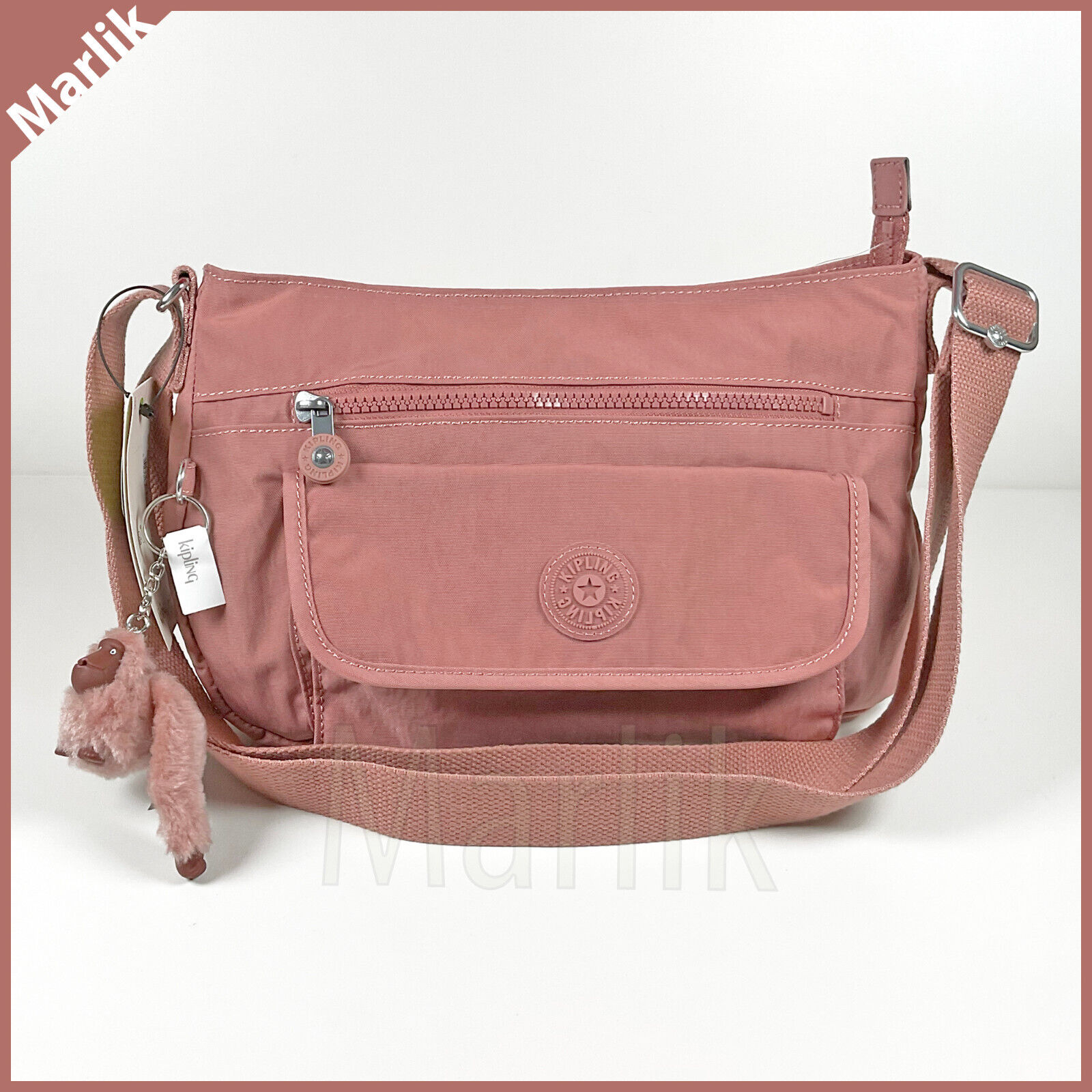 Genuine Kipling SYRO Crossbody Shoulder Bag, Kind Rose Genuine Kipling SYRO Crossbody Shoulder Bag, Kind Rose