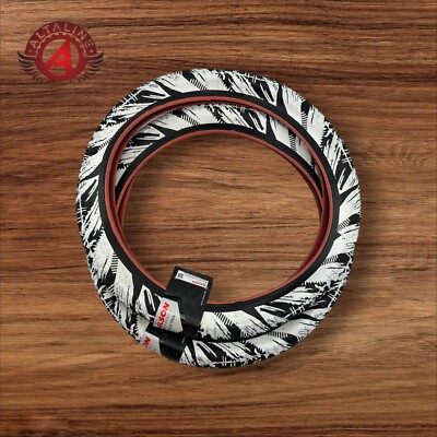 ALTALINE BICYCLE BMX SEMI-SLICK TIRE TREAD 20 X 2.35 FIRE WHITE GRAPHIC DESIGN.