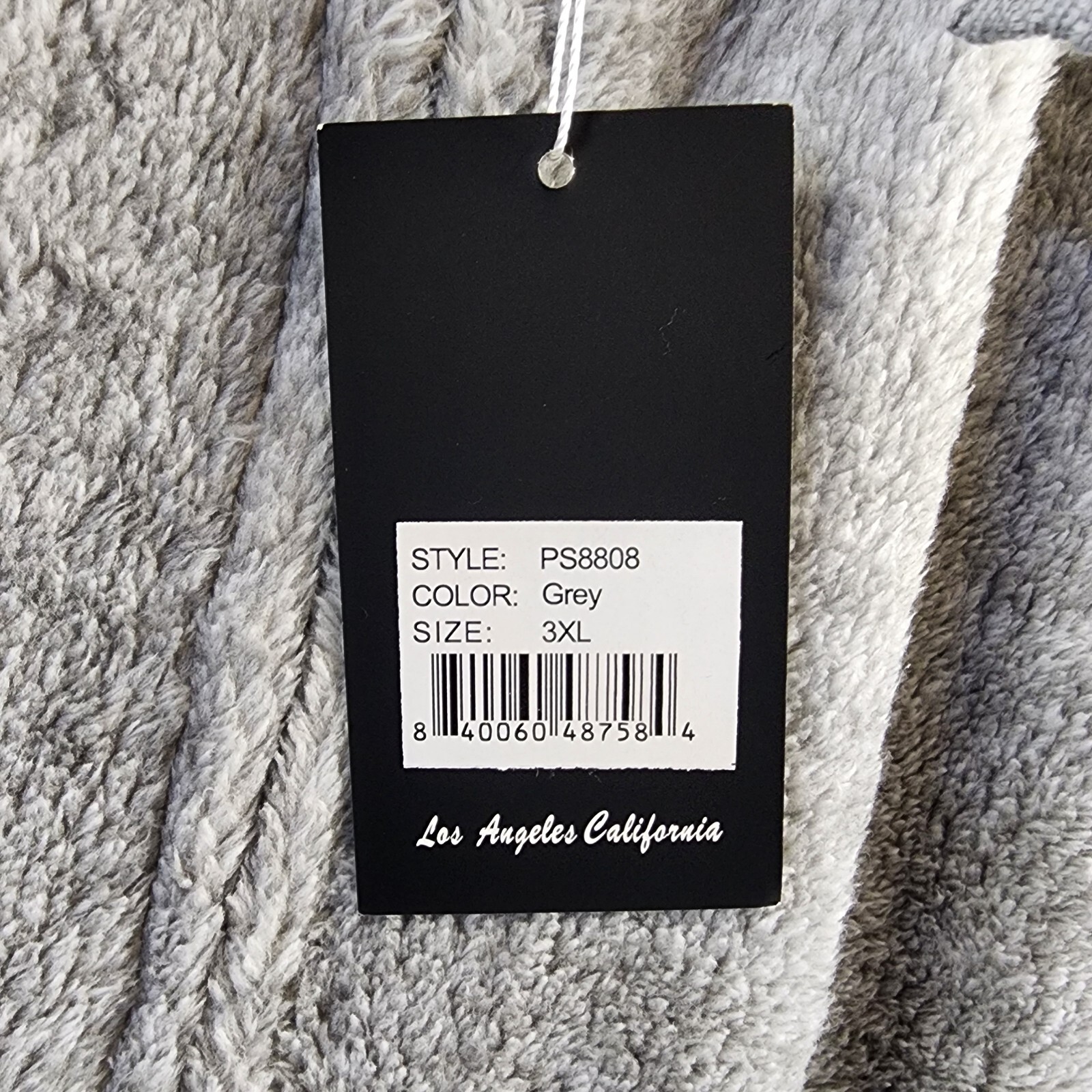 White Mark Plus Size Hooded Sherpa Jacket Women's 3XL Gray Zipper Closure L/S~ - Picture 7 of 15