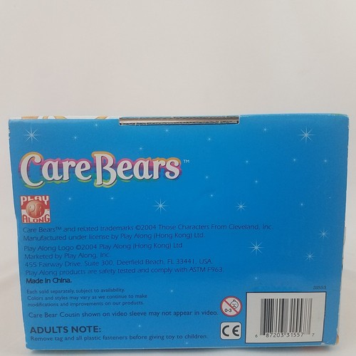 Care Bears Cousins Brave Heart Lion Plush & #15 VHS Cartoon Video New