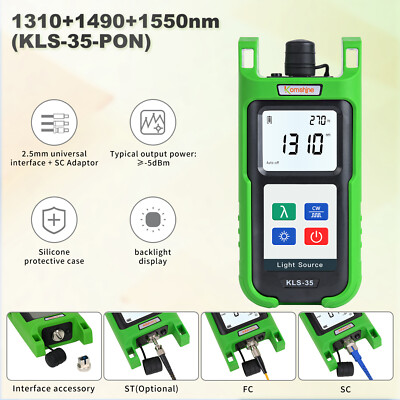 FTTH Fiber Cable Tester KPV-53 OPM +KFI-40V Identifier +KLS-35 Light Source