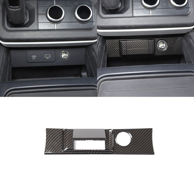 ABS Fiber Center Control USB Charging Port Cover For Land Rover Defender 2020-21