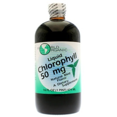 World Organics Chlorophyll Liquid - 50 мг/мята, 16 унций жидкости