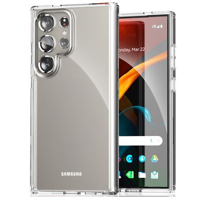 For Samsung Galaxy S24 S23 S22 Plus Ultra Shockproof Slim Clear Case Cover