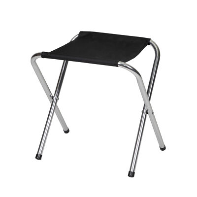 STANSPORT G613S CAMP STOOL ALUMINUM 200 LB CAPACITY ALUMINUM BLACK NEW